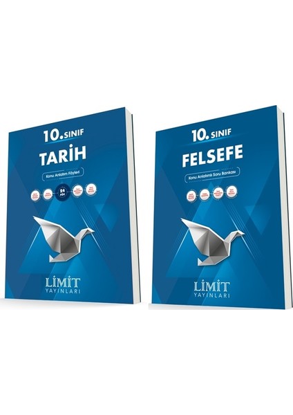 10. Sınıf Tarih - Felsefe Konu Föyleri Seti 2 Kitap