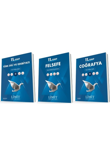11. Sınıf Edebiyat - Felsefe - Coğrafya Konu Föyleri Seti 3 Kitap