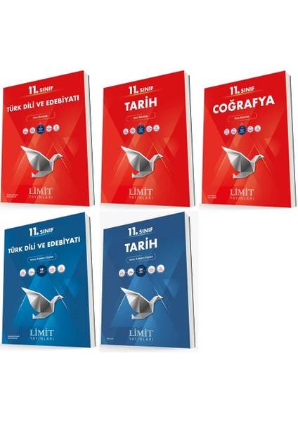 11. Sınıf Edebiyat - Tarih - Felsefe Konu - Soru Seti 5 Kitap