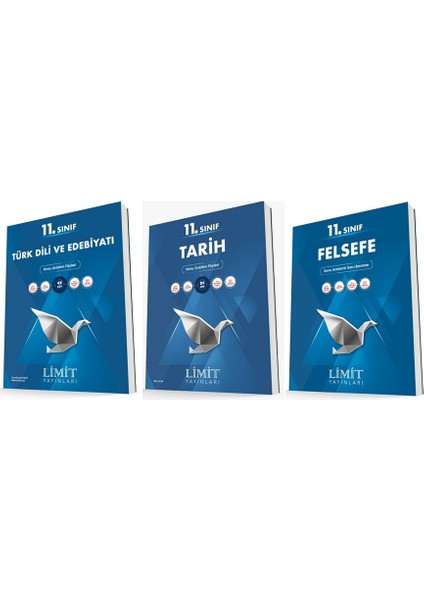11. Sınıf Edebiyat - Tarih - Felsefe Konu Föyleri Seti 3 Kitap