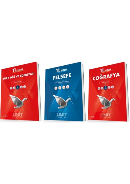 11. Sınıf Edebiyat - Felsefe - Coğrafya Soru Seti 3 Kitap