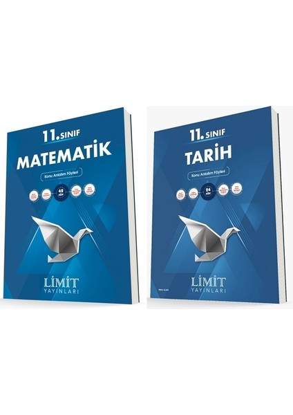 11. Sınıf Matematik - Tarih Konu Föyleri Seti 2 Kitap