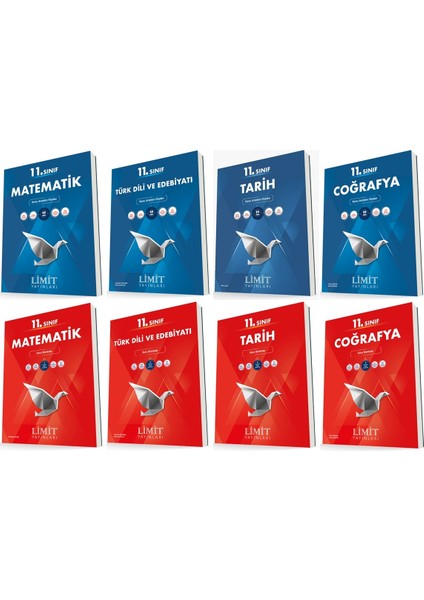 11. Sınıf Matematik - Edebiyat - Tarih - Coğrafya Konu - Soru Seti 8 Kitap