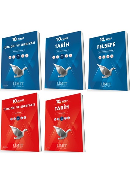 10. Sınıf Edebiyat - Tarih - Felsefe Konu - Soru Seti 5 Kitap
