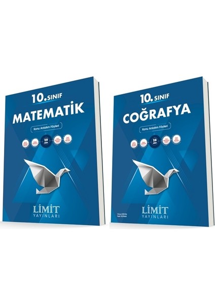 10. Sınıf Matematik - Coğrafya Konu Föyleri Seti 2 Kitap