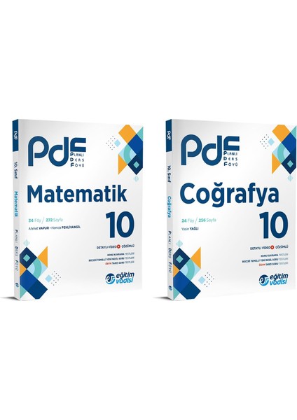 2024 10.Sınıf Matematik + Coğrafya PDF Seti 2 Kitap