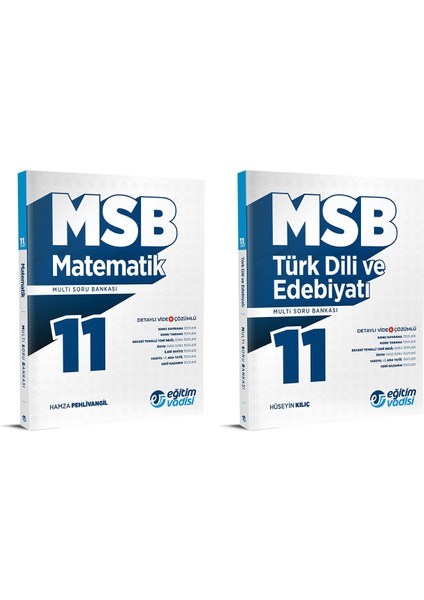 2024 11.Sınıf Matematik + Edebiyat Soru Bankası Seti 2 Kitap