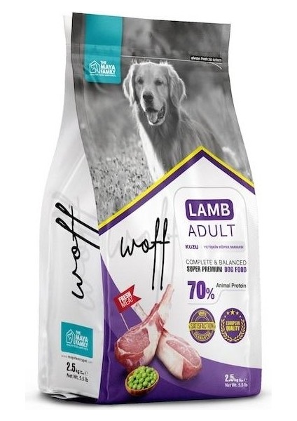 Kuzu Etli Yetişkin Köpek Maması 2.5 kg