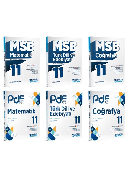 2024 11.Sınıf Matematik + Edebiyat + Coğrafya PDF + Soru Seti 6 Kitap