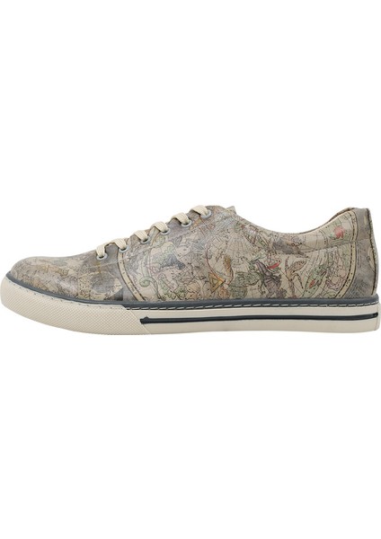 Erkek Vegan Deri Çok Renkli Sneakers - Astronomy Map Tasarım fiyatları