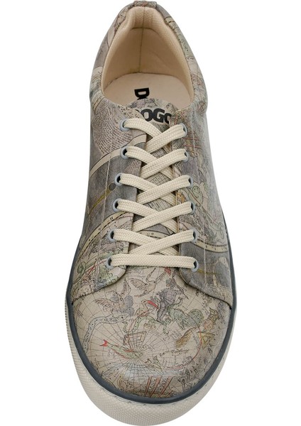 Erkek Vegan Deri Çok Renkli Sneakers - Astronomy Map Tasarım fırsatları