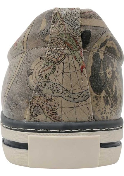 Erkek Vegan Deri Çok Renkli Sneakers - Astronomy Map Tasarım indirimleri
