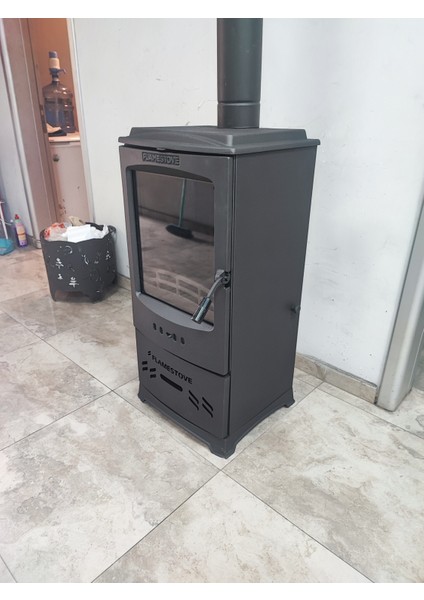 FS-205 Lodi Odun Hazneli Tek Camlı (Füme) Döküm Soba