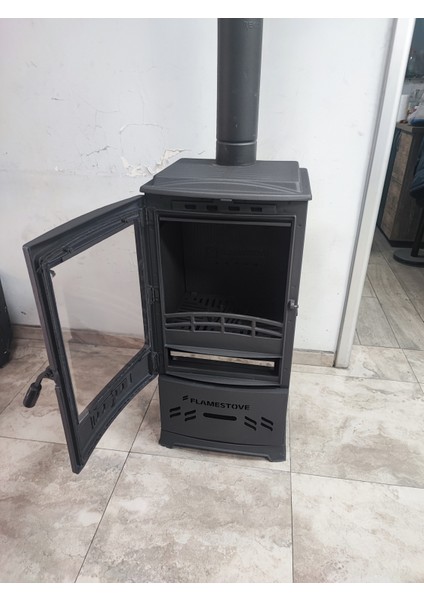 FS-205 Lodi Odun Hazneli Tek Camlı (Füme) Döküm Soba