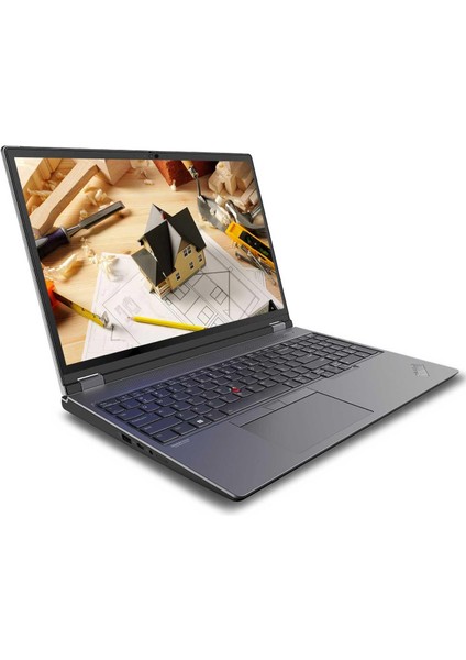 Thinkpad P16 21D6003STX04 I9-12950HX 64GB 1tbssd A5500 16" Qhd+ W11P Taşınabilir Iş Istasyonu