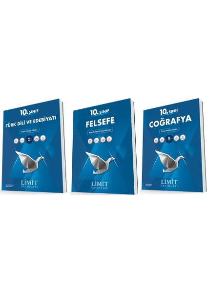 10. Sınıf Edebiyat - Felsefe - Coğrafya Konu Föyleri Seti 3 Kitap