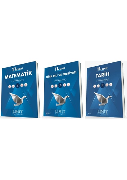 11. Sınıf Matematik - Edebiyat - Tarih Konu Föyleri Seti 3 Kitap