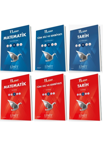 11. Sınıf Matematik - Edebiyat - Tarih Konu - Soru Seti 6 Kitap