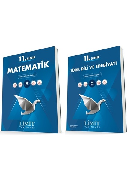 11. Sınıf Matematik - Edebiyat Konu Föyleri Seti 2 Kitap