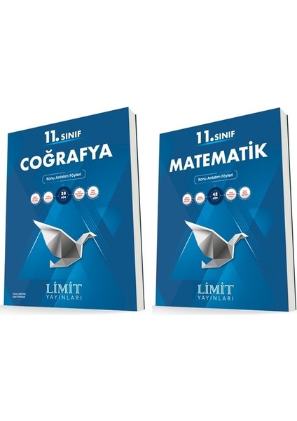 11. Sınıf Matematik - Coğrafya Konu Föyleri Seti 2 Kitap