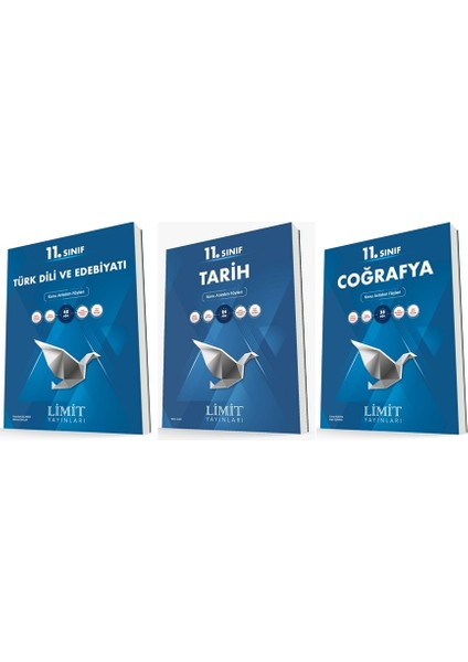 11. Sınıf Edebiyat - Tarih - Coğrafya Konu Föyleri Seti 3 Kitap