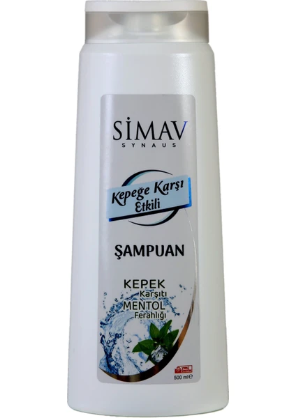 Simav Synaus Termal Sulu Kepeğe Karşı Etkili Mentollü Şampuan - 500 ml