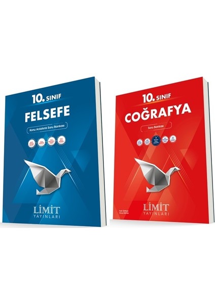 10. Sınıf Felsefe - Coğrafya Soru Bankası Seti 2 Kitap