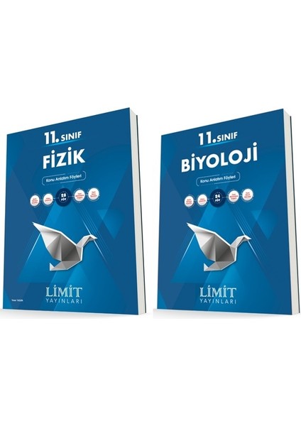 11. Sınıf Fizik - Biyoloji Konu Föyleri Seti 2 Kitap