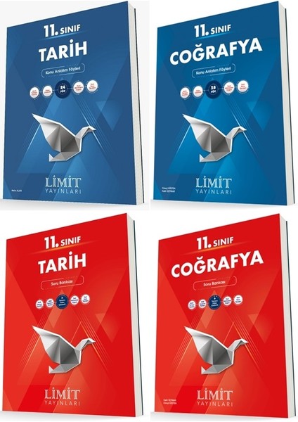 11. Sınıf Tarih - Coğrafya Konu - Soru Seti 4 Kitap