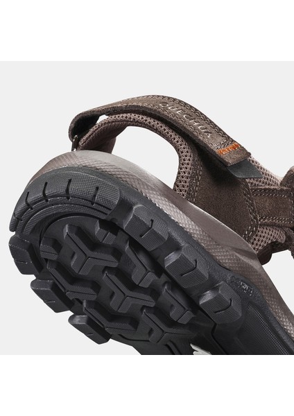 Quechua Erkek Outdoor Sandalet - Deri / Kahverengi - NH120
