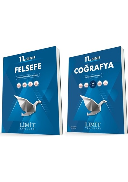 11. Sınıf Felsefe - Coğrafya Konu Föyleri Seti 2 Kitap