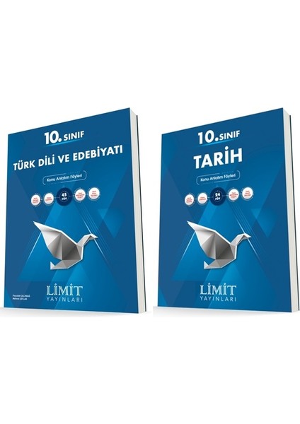 10. Sınıf Edebiyat - Tarih Konu Föyleri Seti 2 Kitap