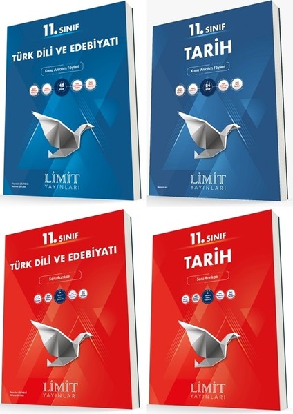 11. Sınıf Edebiyat - Tarih Konu - Soru Seti 4 Kitap