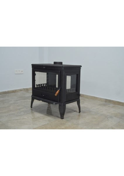 FS-043 Retro 4 4 Camlı Döküm Soba