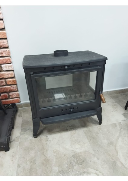 FS-043 Retro 4 4 Camlı Döküm Soba