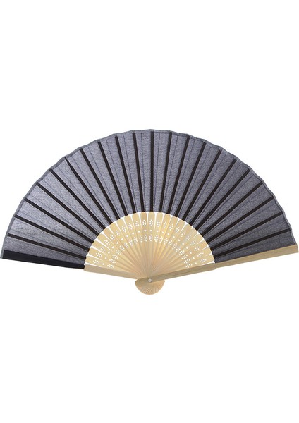 Yelpaze Bambu Zanaat Polyester Tafta Düz Renk Hediye Kutusu Hediye Fanı (Yurt Dışından)