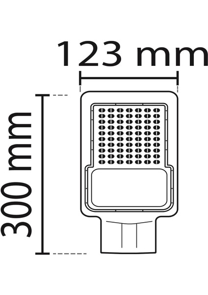 30W/6500K LED Sokak Armatürü (Beyaz) Noas