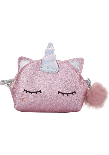 Çocuk Çantası Kız Bebek Yumuşak Sevimli Köpüklü Mor Pembe Mini Unicorn Küçük Çanta Omuzdan Askili Çanta Askılı Çanta (Yurt Dışından)