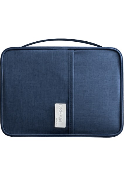 Seyahat Pasaport Çantası Yurtdışında Seyahat Sertifikası Çantası Dozaj Su Geçirmez Toz Geçirmez Taşınabilir Kart Çantası Cüzdan 25.5*18.5*2cm (Yurt Dışından)