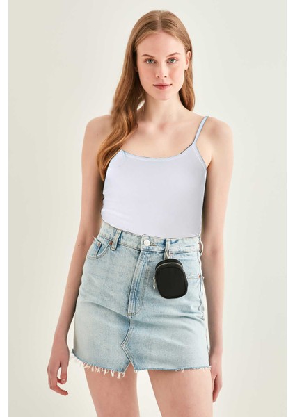 Askılı Viskon Crop Bluz fiyatları