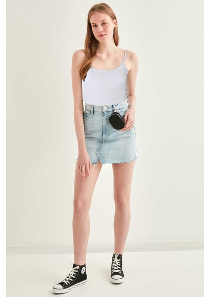 Askılı Viskon Crop Bluz modelleri