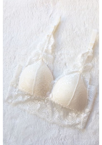 Kadın Pedli Bralet Sütyen Dantelli Soft Kap Büstiyer