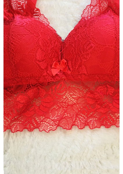 Kadın Pedli Bralet Sütyen Dantelli Soft Kap Büstiyer