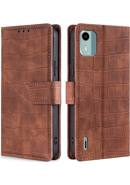 Hongshou-Nokia C12 Için Skin Fe Timsah Kılıf (Yurt Dışından) fiyatları