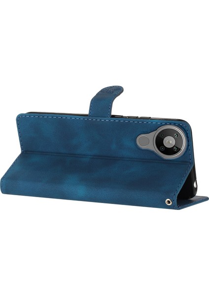 Hongshou-Nokia 5.3 Için Çiçek Kabartmalı Pu Kılıf (Yurt Dışından) indirimleri