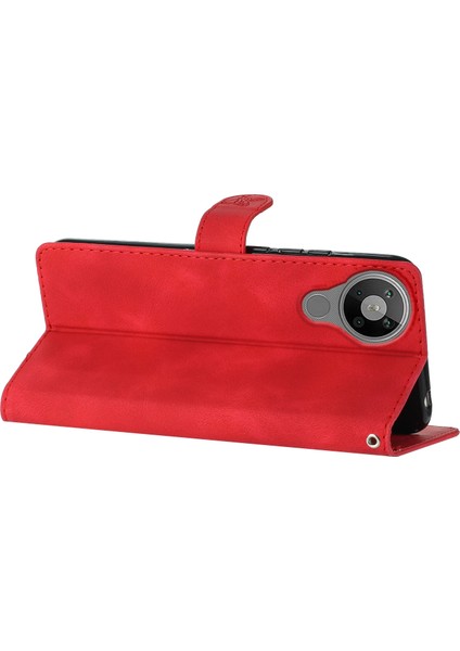 Hongshou-Nokia 5.3 Için Çiçek Kabartmalı Pu Kılıf (Yurt Dışından) indirimleri