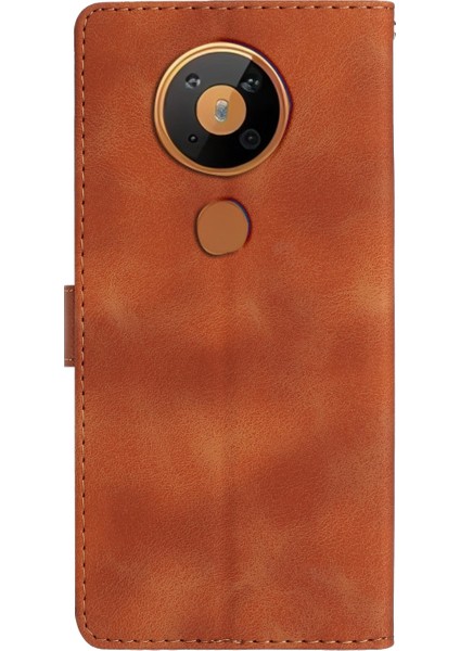 Hongshou-Nokia 5.4 Için Çiçek Kabartmalı Pu Kılıf (Yurt Dışından) fırsatları