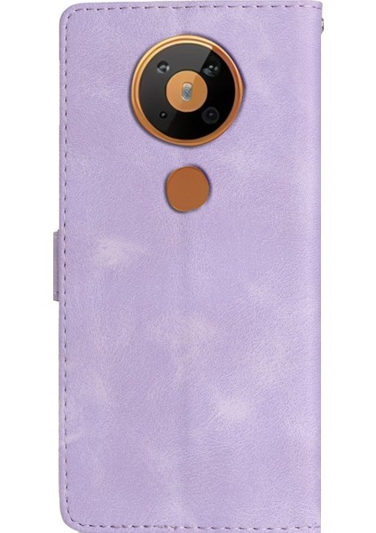 Hongshou-Nokia 5.4 Için Çiçek Kabartmalı Pu Kılıf (Yurt Dışından) fırsatları