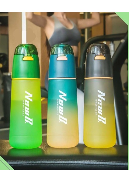 Yaz Sporları Için Su Bardağı Sprey Kabı Soğutma Plastik Bardak Öğrenciler Için Düşmeyi Önleyici Su Şişesi (Yurt Dışından)