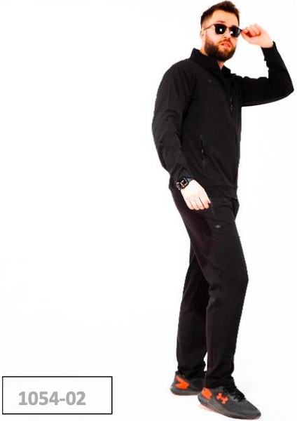 1054 Erkek Armürlü Likra Siyah Erkek Eşofman Takımı fiyatları